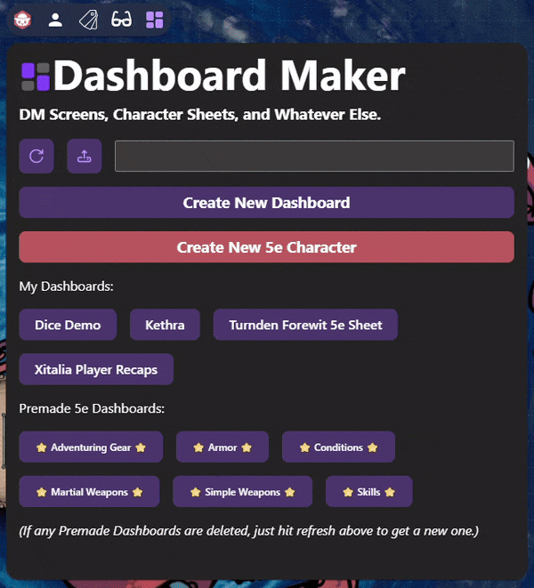 Image from Dashboard Maker App